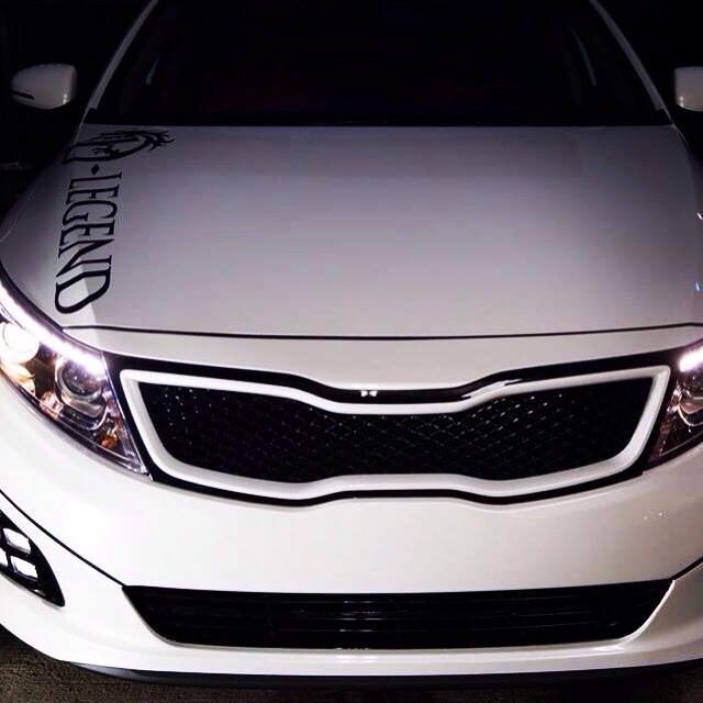 KIA K5 内装赤革張替え